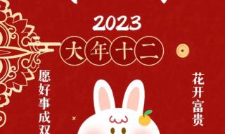 2023年兔年祝福短信 2023年兔年祝福短信